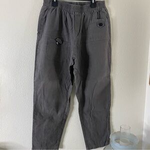 AA Minibee linen blend cropped Gray Casual Pants